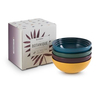 Bowls Botanique Kit com 4 peças 500 ml Roxo Fig, Amarelo Nectar, Azul Deep Teal e Verde Artichaut Le Creuset
