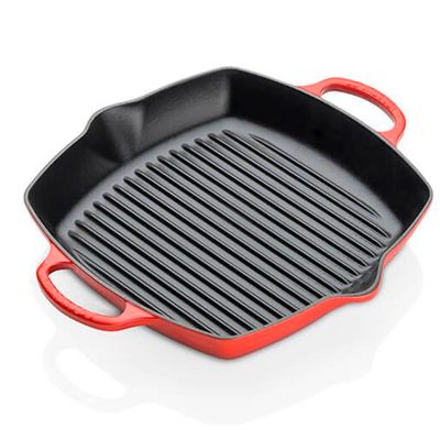 Grelha Quadrada Funda 30 cm Vermelho Le Creuset