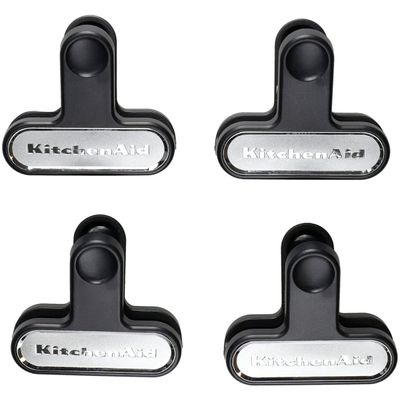 Prendedores de Saquinho 4 Peças Preto Kitchenaid