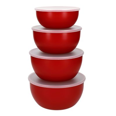 Potes com Tampa 4 Peças Vermelho Empire Kitchenaid