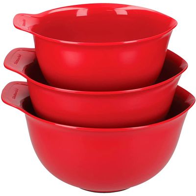 Tigelas 3 Peças Vermelho Empire Kitchenaid