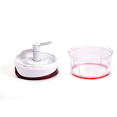 Mini Processador Branco e Vermelho Prana