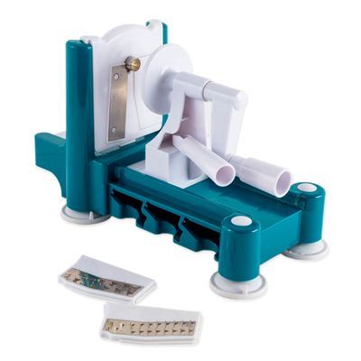Cortador de Vegetais Multi Função de Mesa Verde e Branco Prana