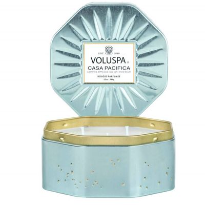 Vela Lata Octogonal 3 Pavios Casa Pacifica 50 Horas Voluspa