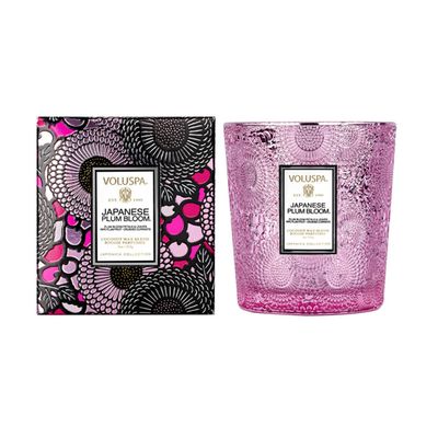 Vela Copo Vidro Classico Japanese Plum Bloom 60 Horas Voluspa