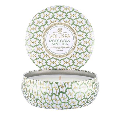 Vela Lata 3 Pavios Moroccan Mint Tea 60 Horas Voluspa