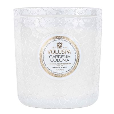 Vela Pote Vidro Luxe Gardenia Colonia 80 Horas Voluspa