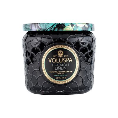 Vela Pote Vidro French Linen 35 Horas Voluspa