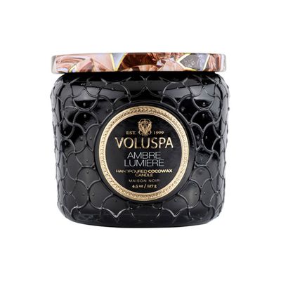 Vela Pote Vidro Ambre Lumiere 35 Horas Voluspa