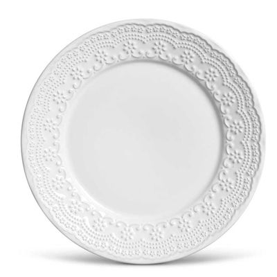 Prato Raso Madeleine Branco 6 Peças Porto Brasil