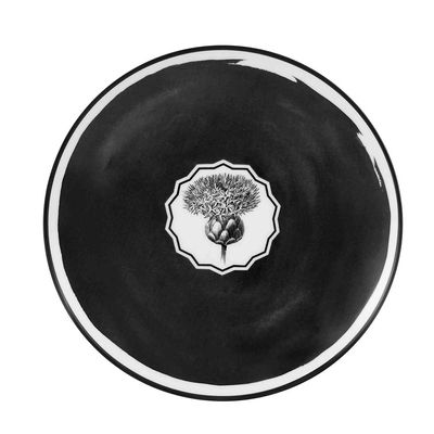 Pratos Sobremesa Herbariae Preto 4 Peças Vista Alegre Atlantis
