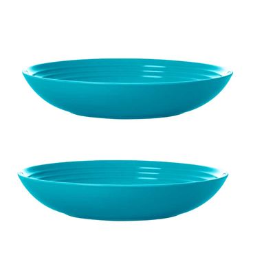 Prato Fundo 2 Peças 25 cm Azul Turquesa Le Creuset