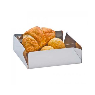 Cesto para Pão Ritratto Quadrado Inox Riva