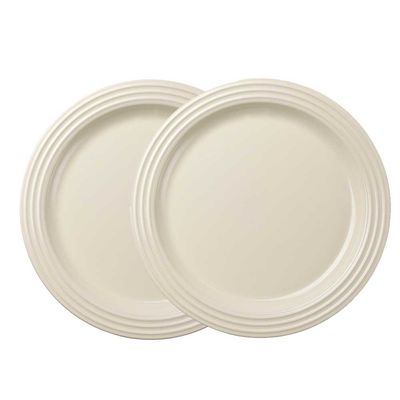 Prato Raso 2 Peças 22 cm Branco Creme Le Creuset