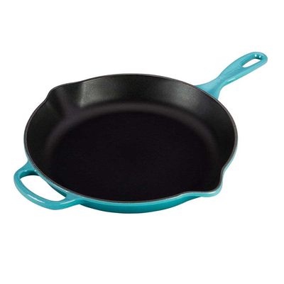 Frigideira Skillet Redonda com Alça Signature 20 cm Azul Caribe Le Creuset