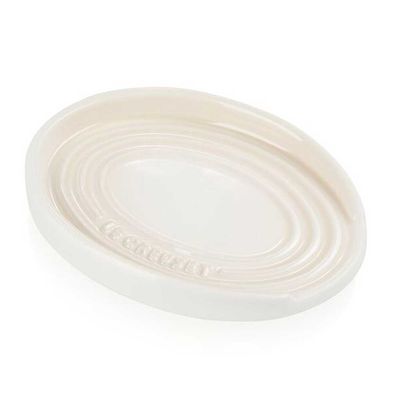 Descanso para Colher Oval Branco Meringue Le Creuset