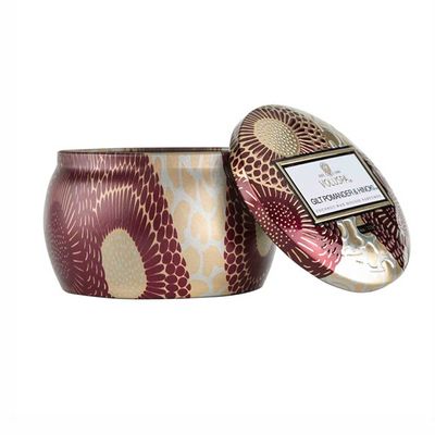 Mini Vela Lata Gilt Pomander e Hinoki 25 Horas Voluspa