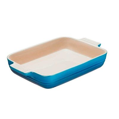 Travessa Retangular Classic 25 cm Azul Marseille Le Creuset