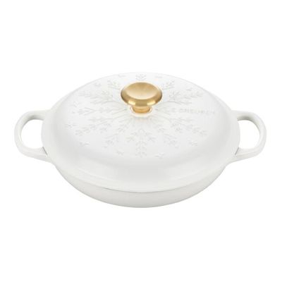 Caçarola Buffet Signature 26 cm Flocos de Neve Branco Le Creuset