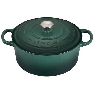 Panela Redonda Signature 24 cm Verde Artichaut Le Creuset