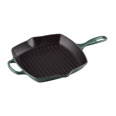 Grelha Quadrada Signature 26 cm Verde Artichaut Le Creuset