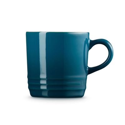 Caneca de Cappuccino 200 ml Azul Deep Teal Le Creuset