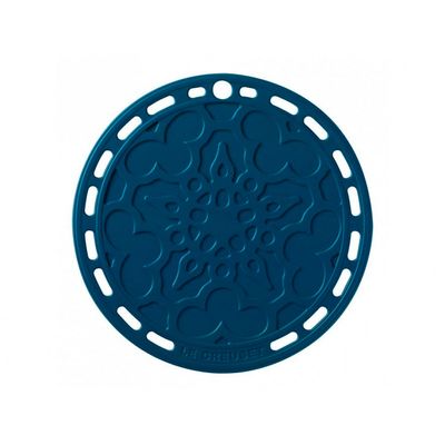 Suporte de Silicone Mandala Azul Deep Teal Le Creuset