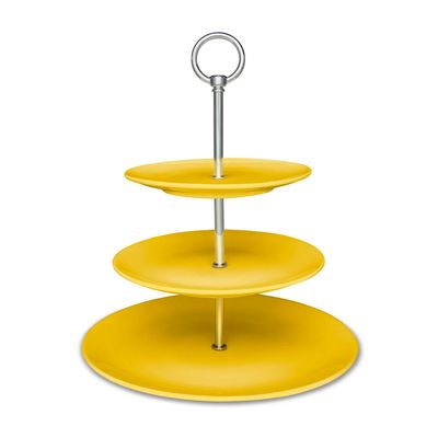 Fruteira Doce e Salgado 32 cm Amarelo Oxford