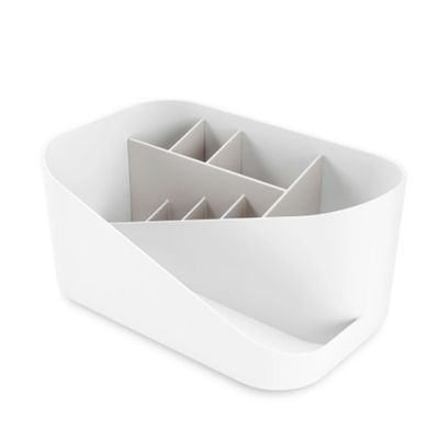 Organizador de Bancada Glamour Branco e Cinza Umbra