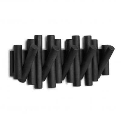 Cabideiro de Parede Picket Preto Umbra