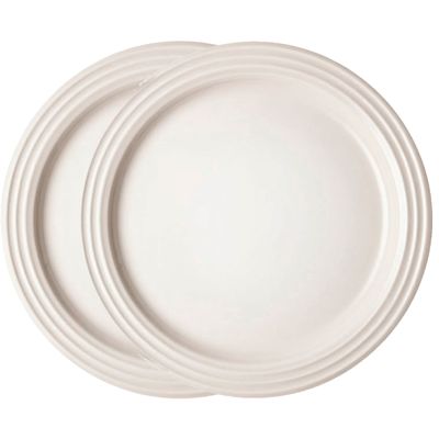 Prato Raso 17 cm Branco Meringue 2 Peças Le Creuset