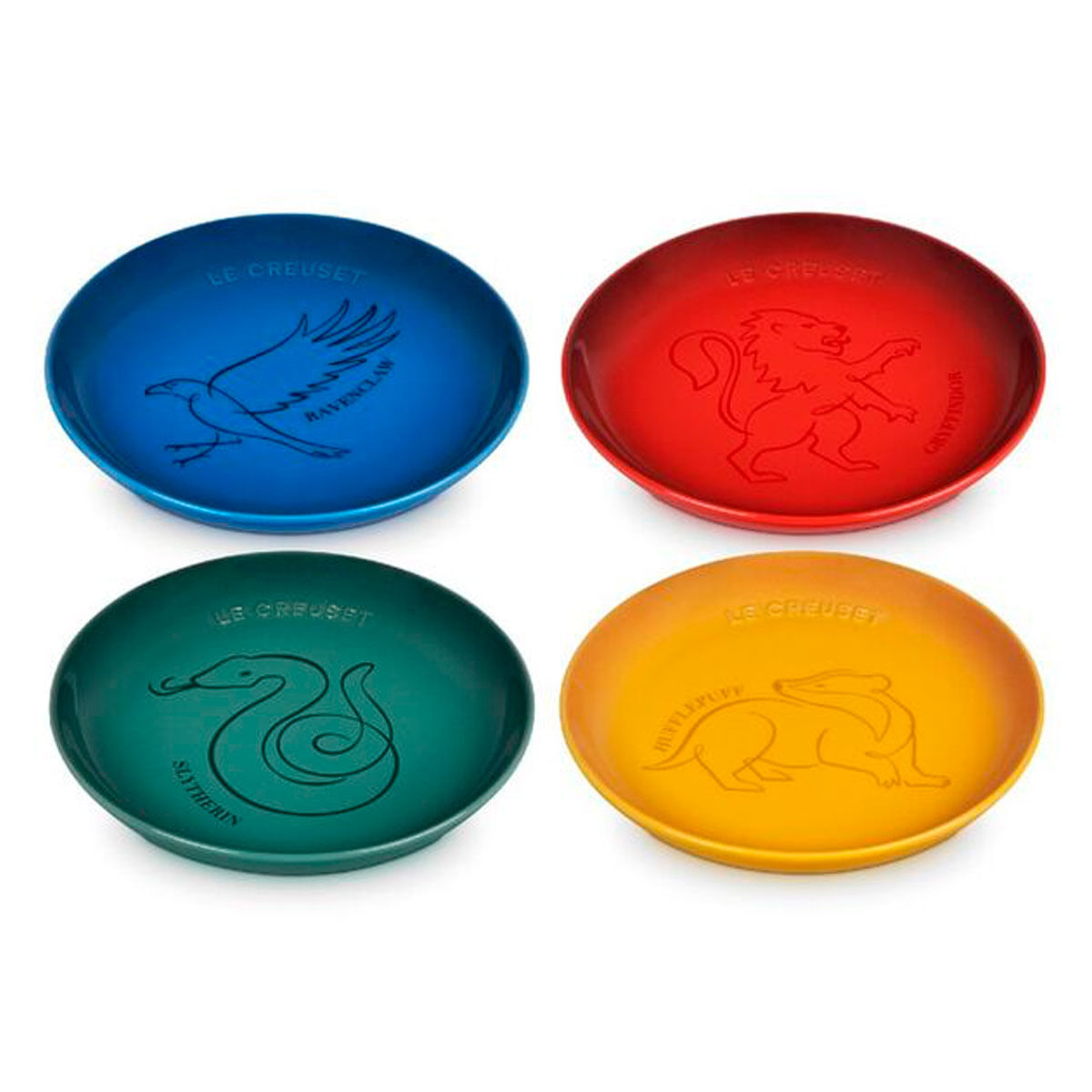 ハリー・ポッター × LE CREUSET 皿 4枚セット Le Creuset | pratos de sobremesa casas de hogwarts 4 peças 17 cm