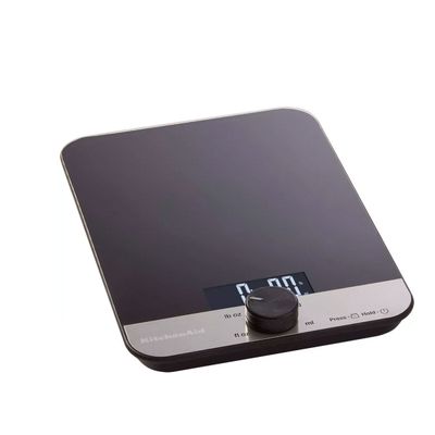Balança Digital de Vidro Preto Kitchenaid