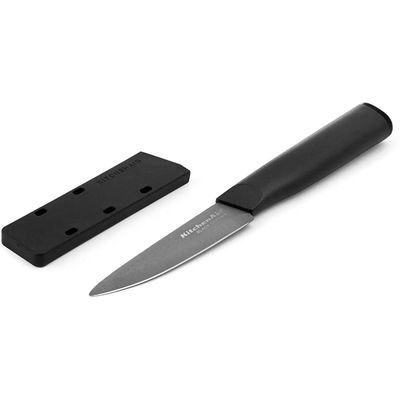 Faca Ponta Fina 9 cm Cerâmica Preto Kitchenaid