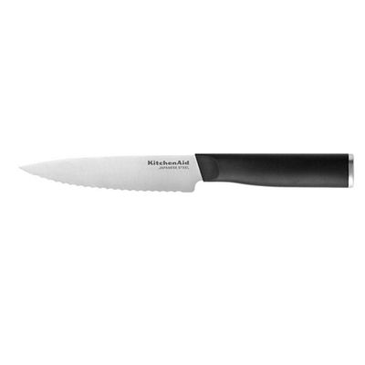 Faca Utilitária Serrilhada Clássica 14 cm Preto Kitchenaid