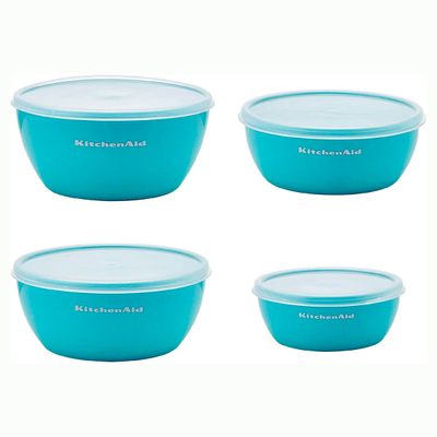 Tigelas de Preparação 4 Peças Azul Aqua Sky Kitchenaid