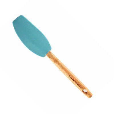 Espátula Batedora com Cabo de Bambu Azul Aqua Sky Kitchenaid