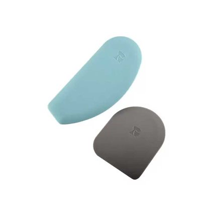 Espátulas para Raspar e Cortar 2 Peças Azul Aqua Sky e Cinza Kitchenaid