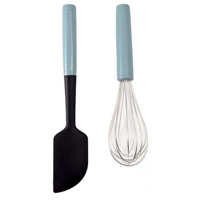 Batedor de Ovos e Espátula Azul Aqua Sky Kitchenaid
