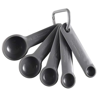 Colheres Medidores 5 Peças Cinza Kitchenaid