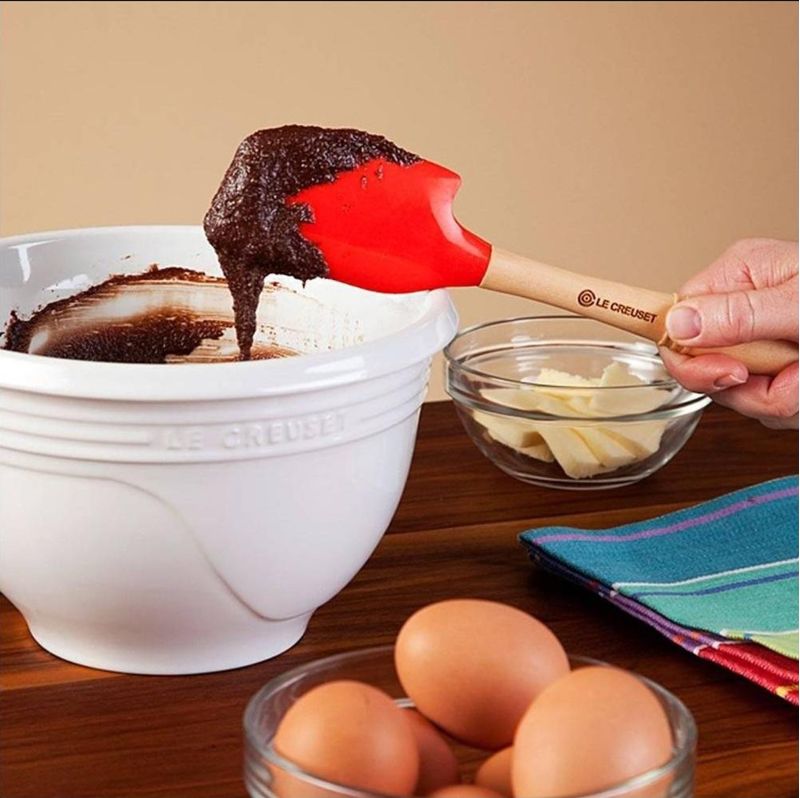 Espatula-Media-Venus-Silicone-Pro-Laranja-Le-Creuset