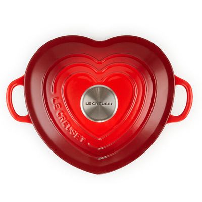 Panela Coração Baixa 20 cm Vermelha Le Creuset