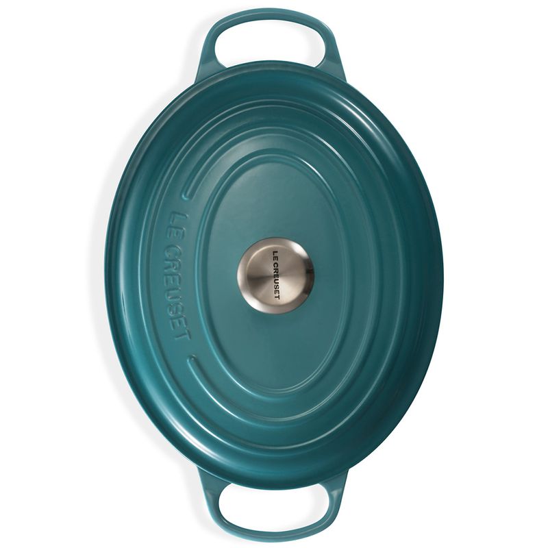 Panela-Oval-Signature-27-Cm-Azul-Caribe-Le-Creuset-Foto-Superior