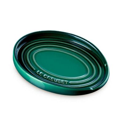 Descanso Oval para Colher Verde Artichaut Le Creuset