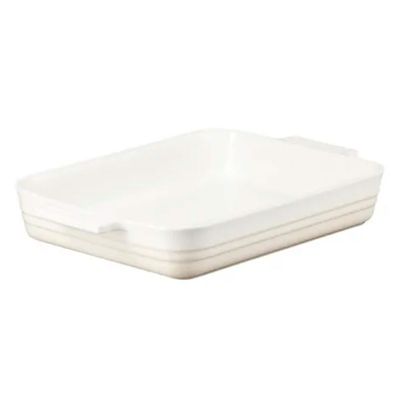 Travessa Retangular Classic 26 cm Branco Meringue Le Creuset