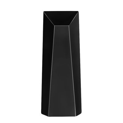 Vaso Origami Inclinado Niquel Preto Black Riva