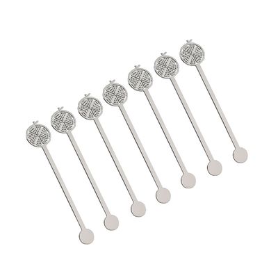 Mexedores Negroni Pequenos Prata Inox 6 Peças Riva