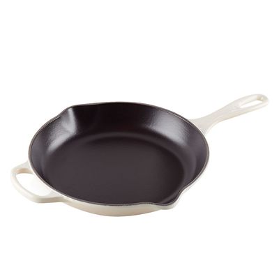 Frigideira Skillet Redonda Signature 23 cm Branco Meringue Le Creuset