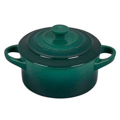 Mini Cocotte Pegador Verde Artichaut Le Creuset
