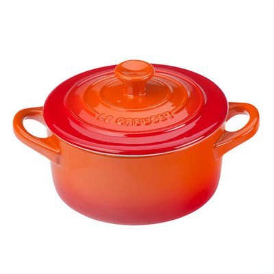 Mini Cocotte Cerâmica 10 cm Laranja Le Creuset